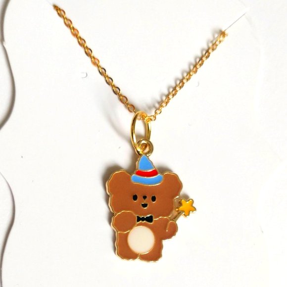 Kawaii Bear Cute Charm Pendant Necklace - Picture 1 of 1